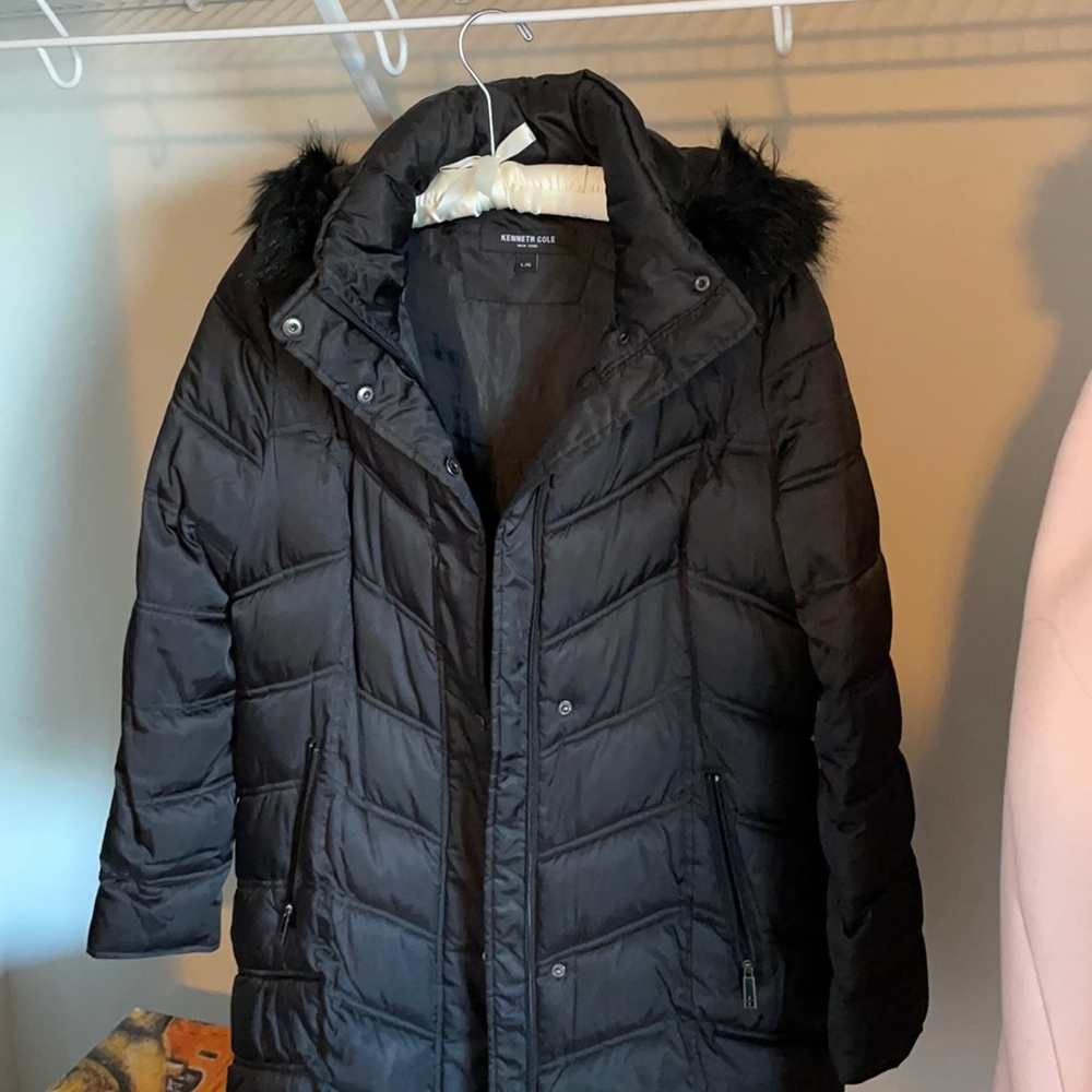 Faux Fur trim puffer jacket
